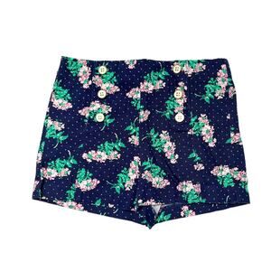 Janie And Jack Button Front Floral Shorts Size 7